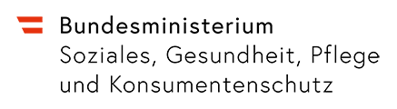 Logo des Bundesministerium für Soziales, Gesundheit, Pflege und Konsumentenschutz und Link auf die Webseite des Ministeriums